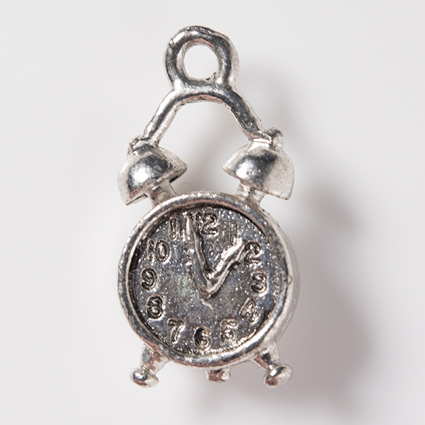 Pewter Charm Alarm Clock Stef Francis
